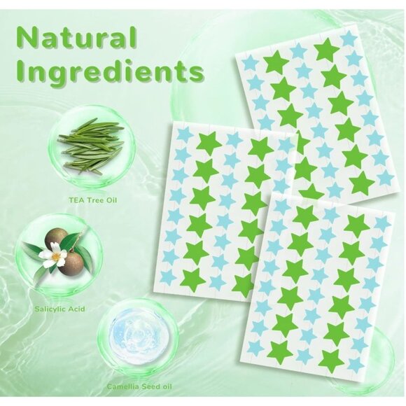 ANAI RUI Acne Patch Pimple Patch, Star-Shaped Pimple Patch, Hydrocolloid Acne St - Picture 2 of 7